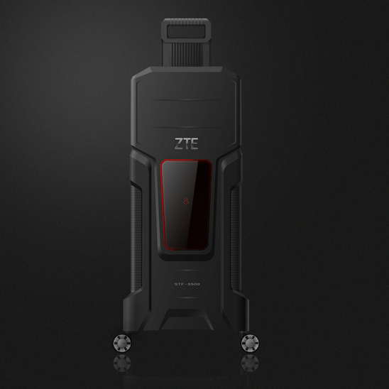 工業拉桿箱手板模型